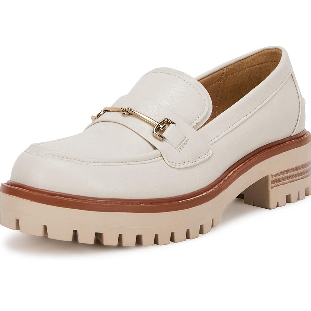 Vetaste Cream Loafers for Women
